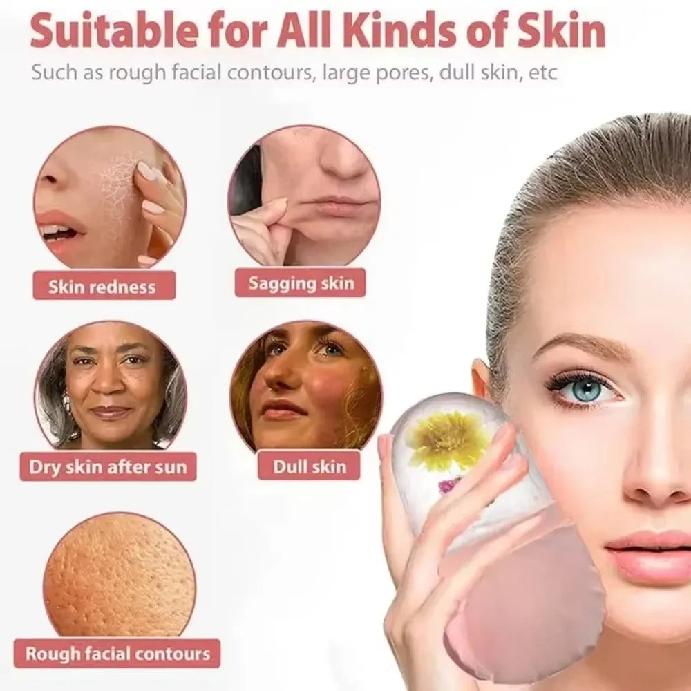 Silicone Ice Roller Face Massager Skin Care Lifting Tool