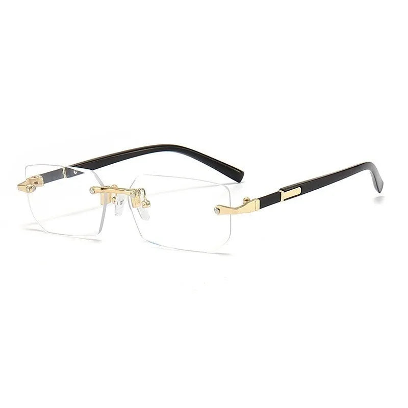 Retro Rimless Sunglasses Designer Shades for Men and Women