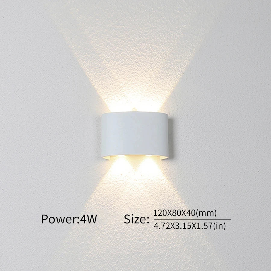 Modern LED Wall Light Up Down Lamp 2W to 10W Indoor Outdoor