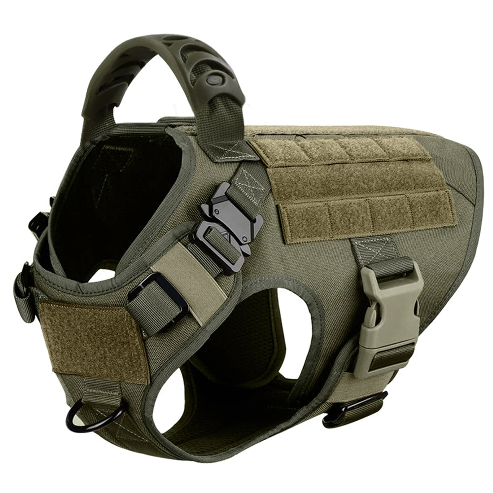 Tactical Military Dog Harness Training Vest for Large Dogs