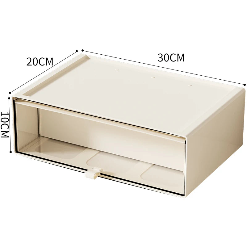 Desktop Storage Box with Drawers Collectibles Display Organizer