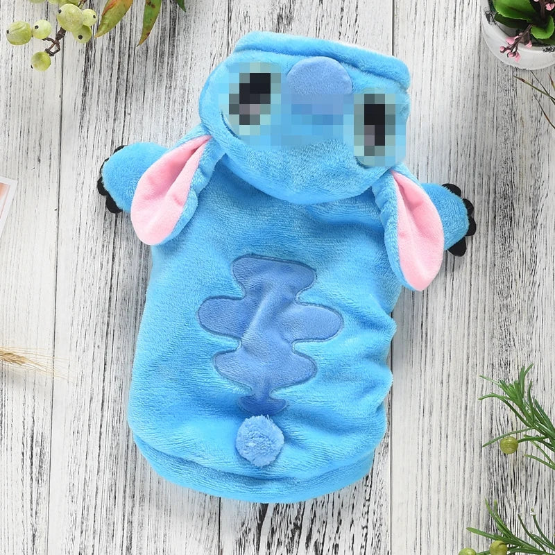 Samoyed Winter Dog Coat Warm Blue Pink Pet Pajamas for Large Dogs