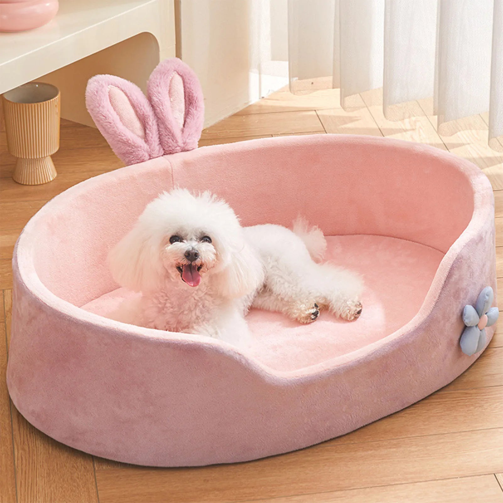 Detachable Washable Pet Bed Soft Dog Cat Sleeping Cushion
