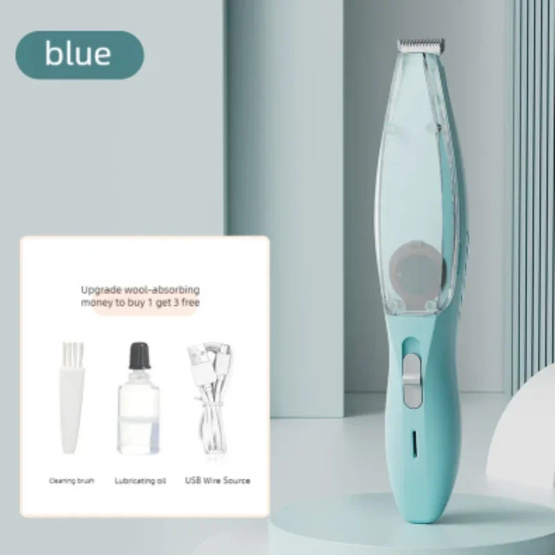 Electric Pet Grooming Clipper Kit Dog Cat Hair Trimmer with Suction