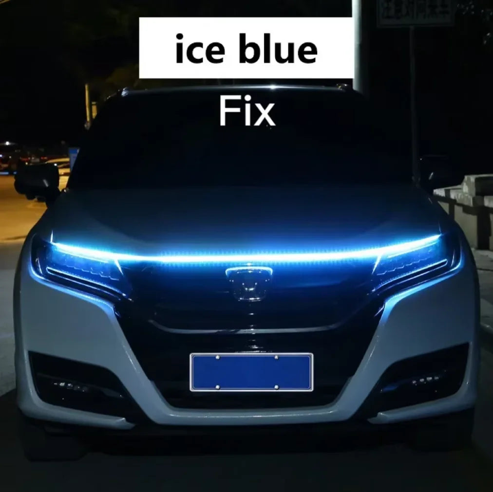 12V LED Daytime Running Light Car Hood Decorative Ambient DRL