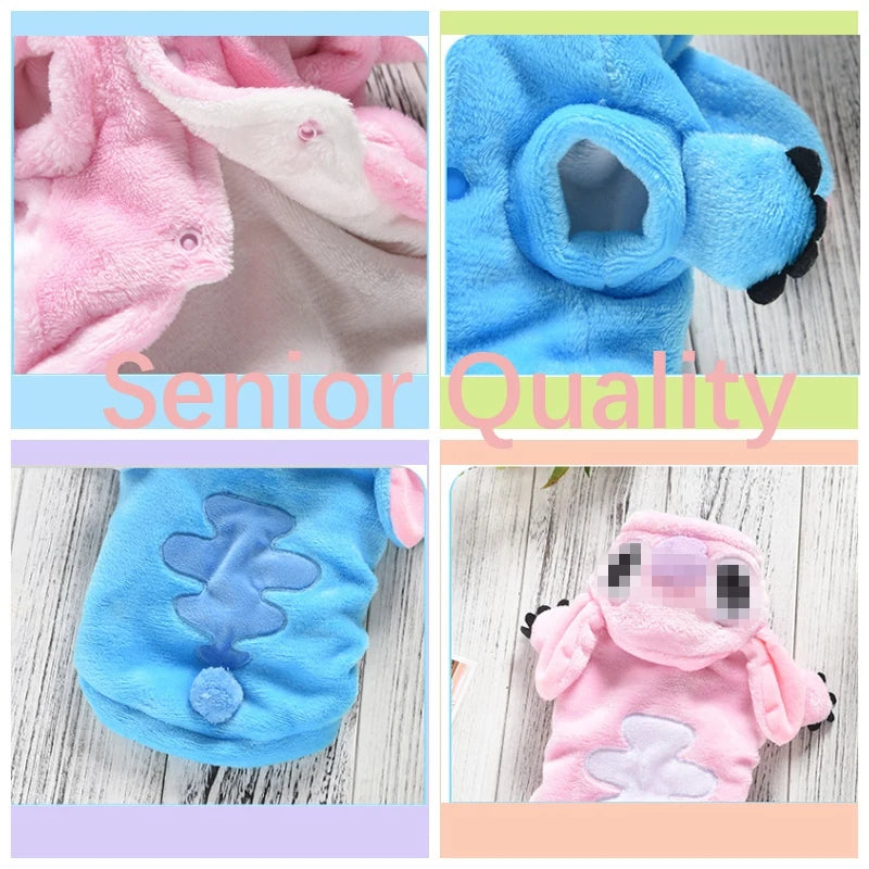 Samoyed Winter Dog Coat Warm Blue Pink Pet Pajamas for Large Dogs
