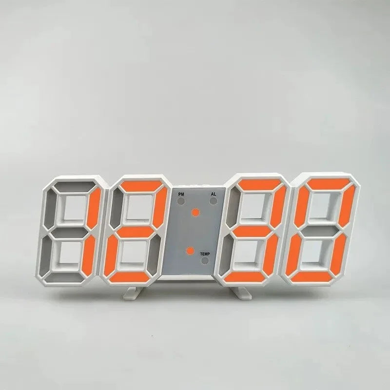 Modern LED Digital Clock Alarm Desk and Wall Home Decor