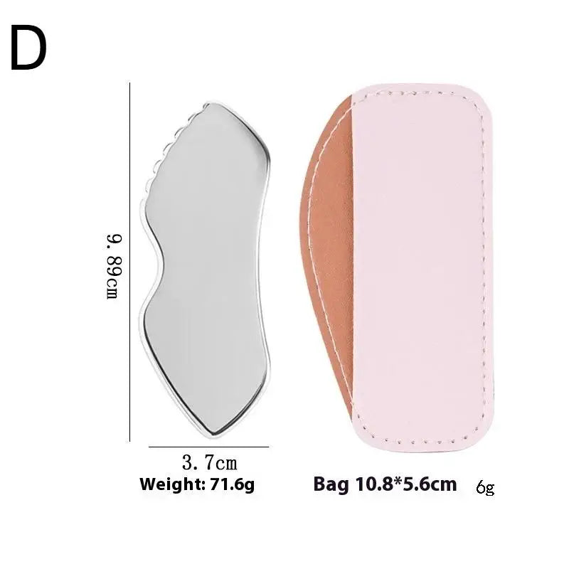 Stainless Steel Face Roller Gua Sha Facial Massage Tool