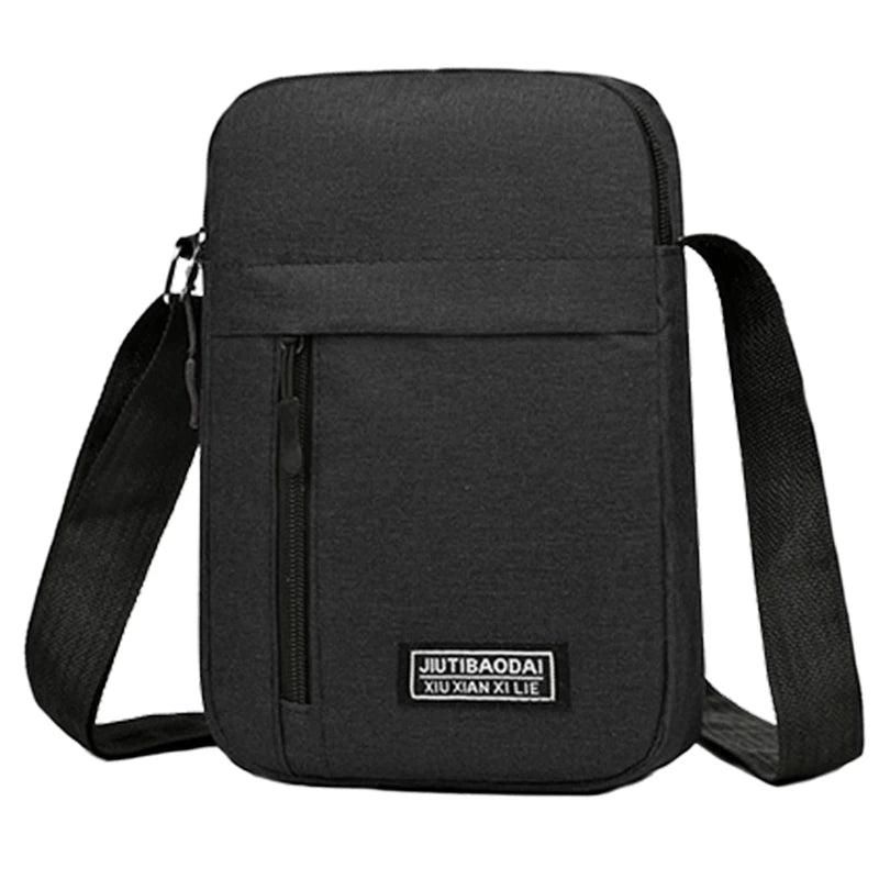 Mens Nylon Shoulder Crossbody Bag for School and Daily Use