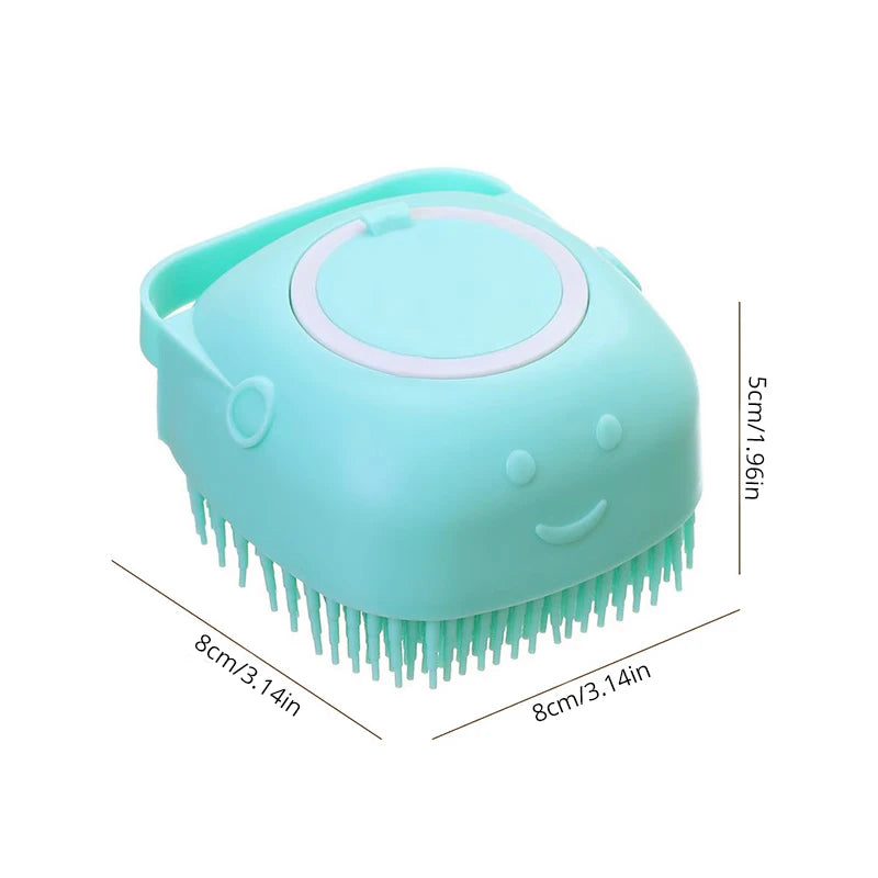 Soft Silicone Pet Bath Brush Dog Cat Grooming Massager Comb