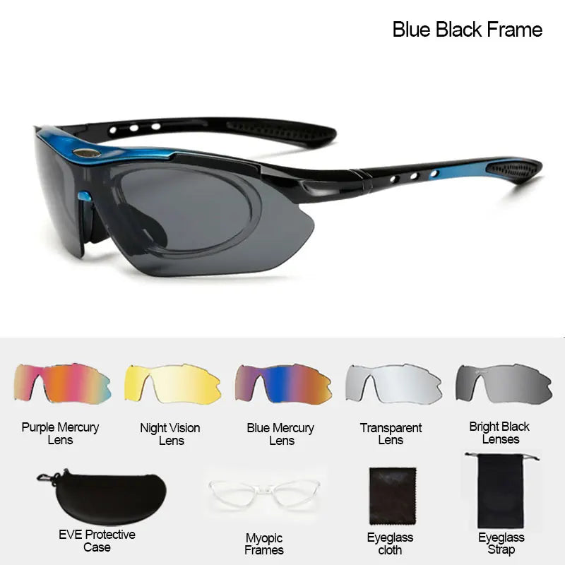 Sports Cycling Sunglasses UV Protection Bike Riding Glasses for Men Women