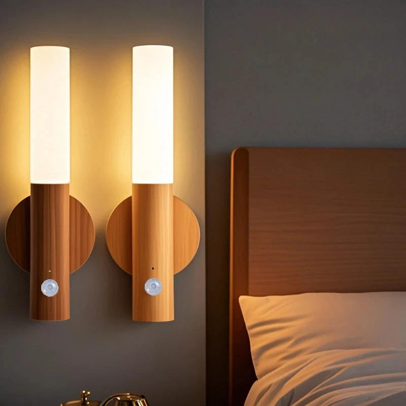 USB Rechargeable LED Motion Sensor Night Light for Cabinet Wardrobe