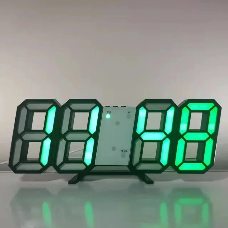 Modern LED Digital Clock Alarm Desk and Wall Home Decor