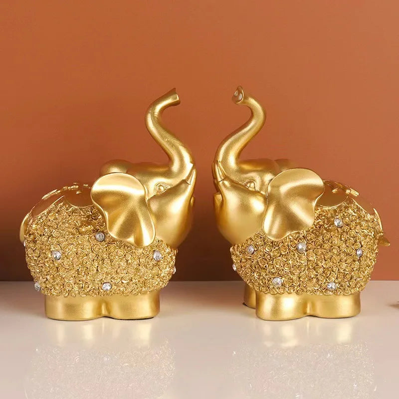 Creative Elephant Ornament Home Decor for Living Room and Office