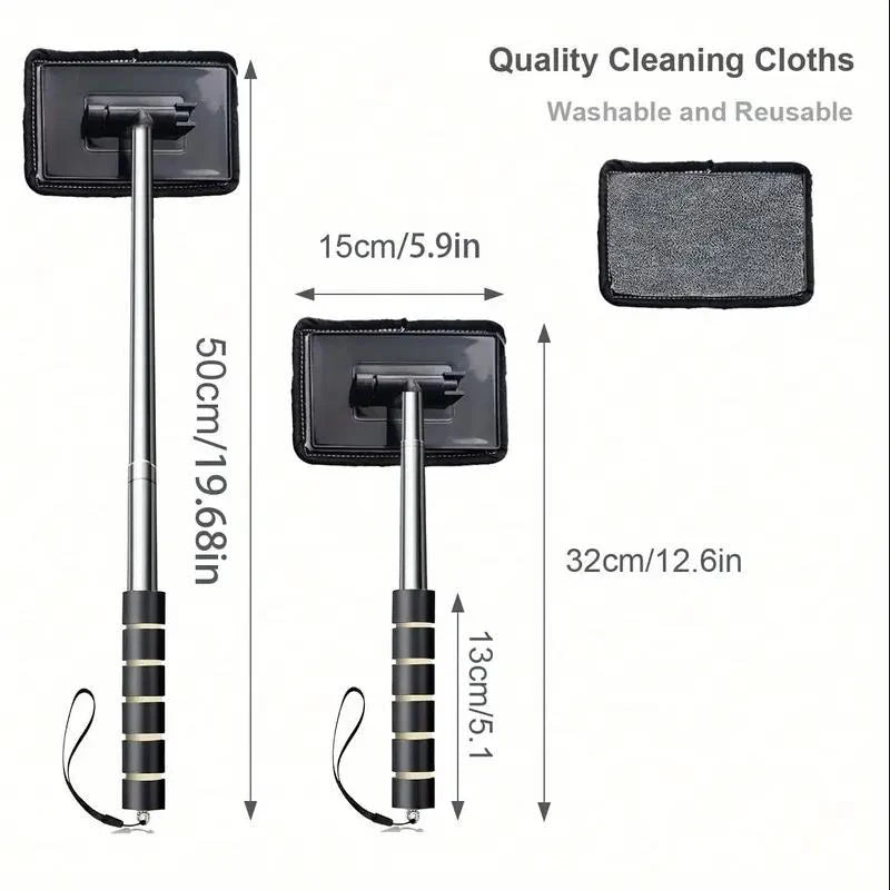 Telescopic Car Windshield Cleaning Brush Auto Glass Wiper Tool