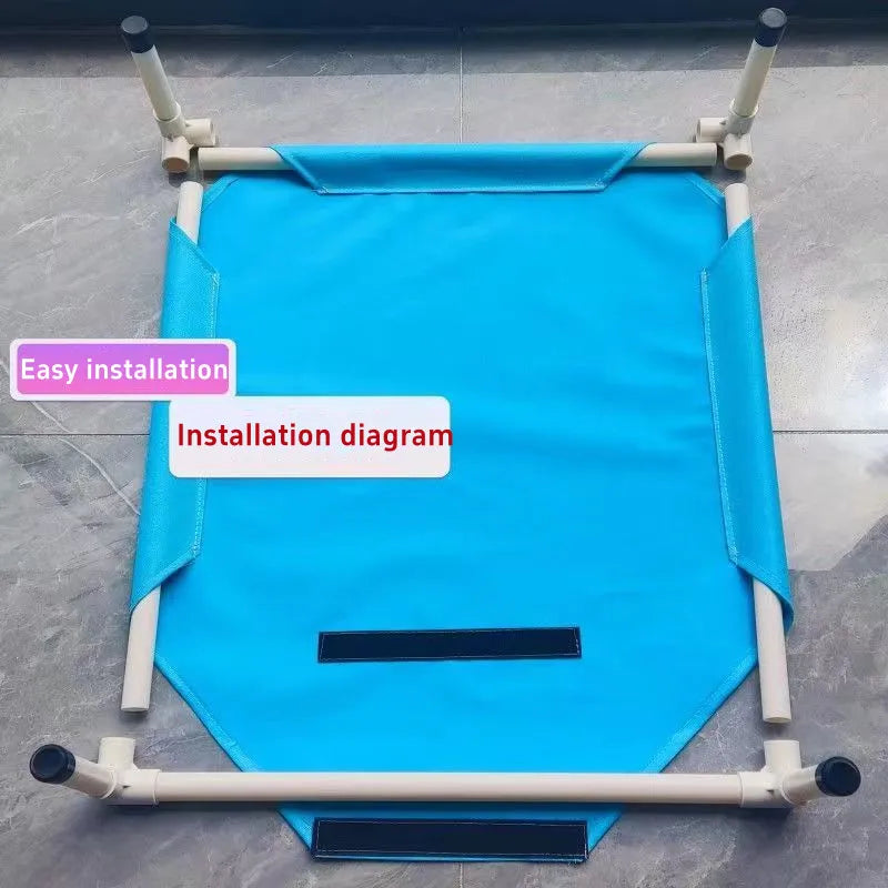 Elevated Folding Pet Camping Bed Portable Dog Cat Hammock Bed