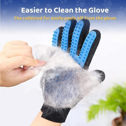 2 Sided Pet Grooming Kit Brush and Bath Glove for Dog Cat Rabbit Fur