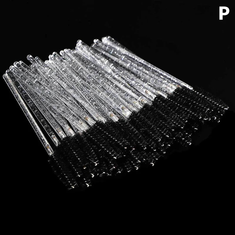 50pcs Disposable Eyelash Brushes Mascara Wand Applicator