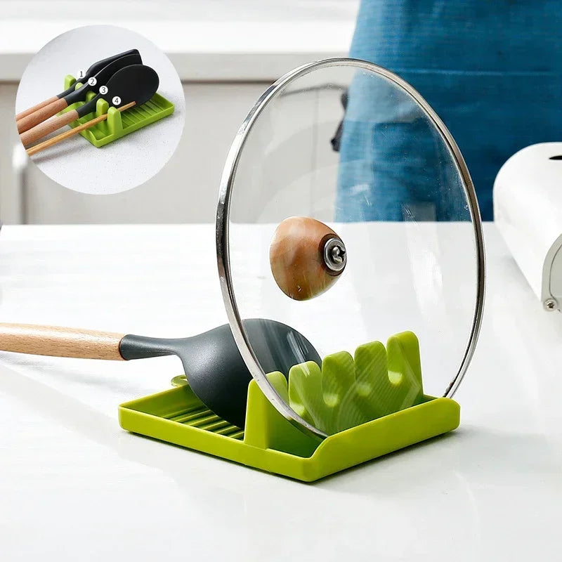 Kitchen Utensil Organizer Spoon Fork Spatula Pot Lid Holder