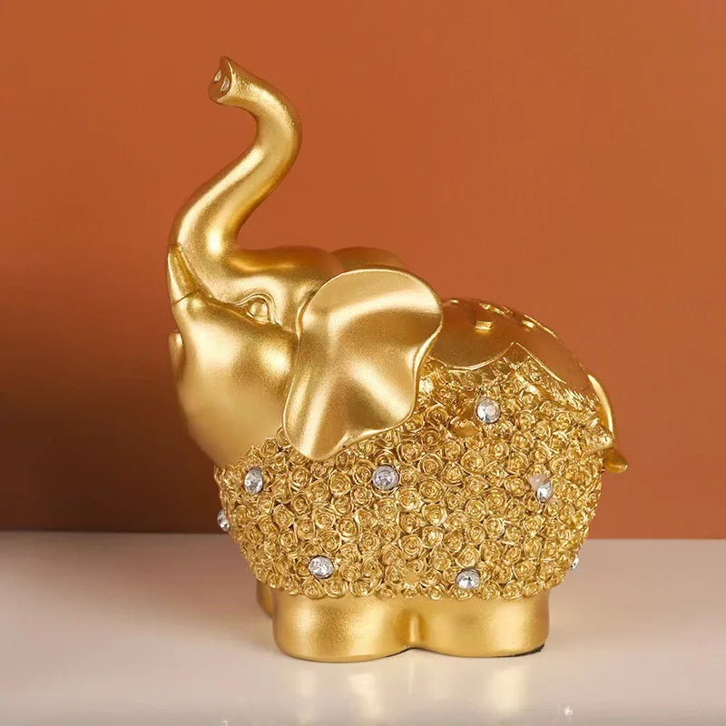Creative Elephant Ornament Home Decor for Living Room and Office