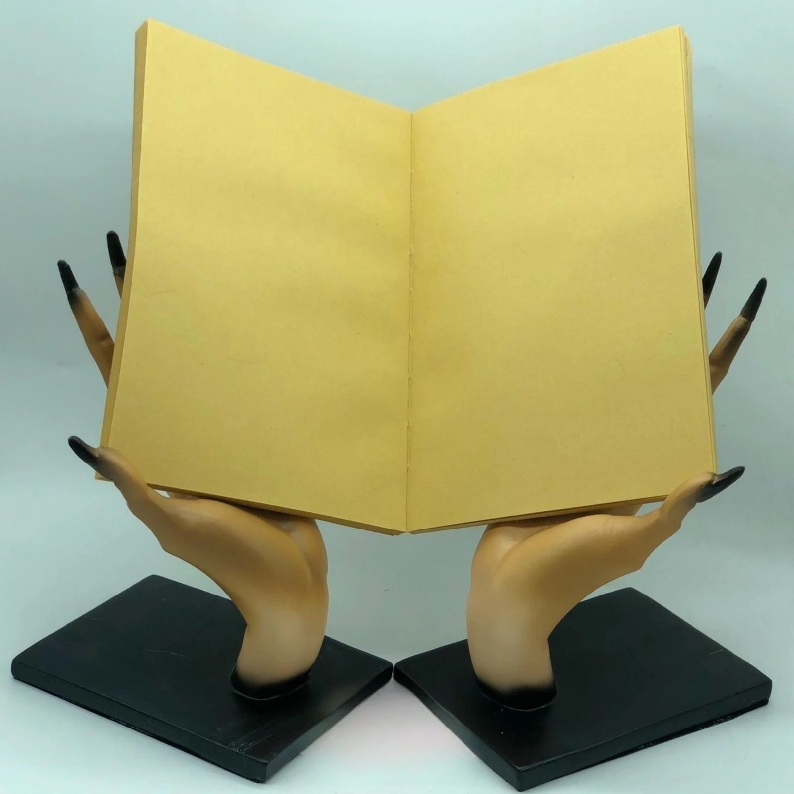 Gothic Halloween Monster Hand Bookends Spooky Shelf Decor