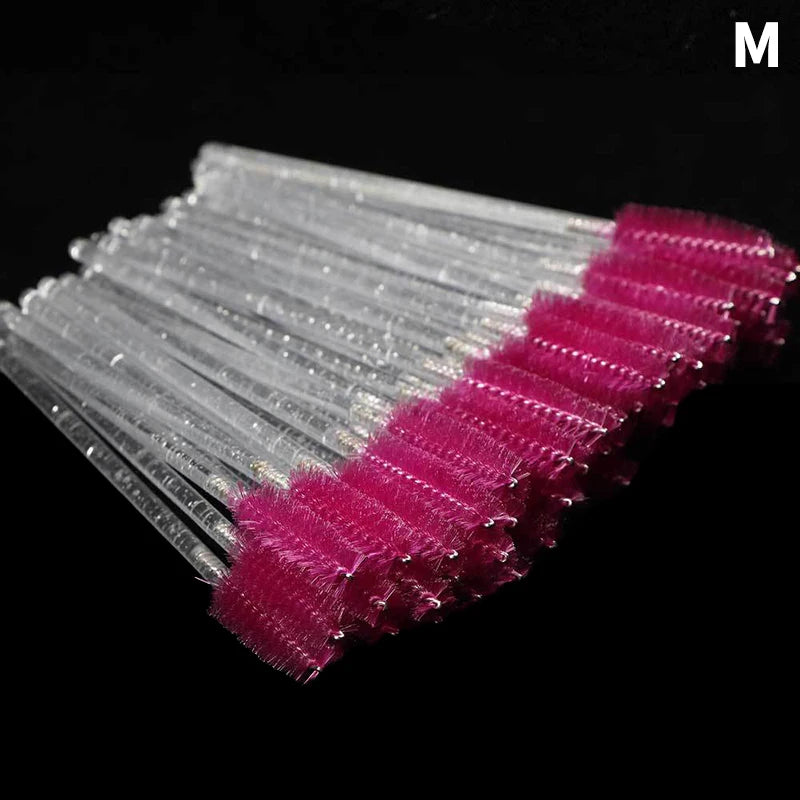 50pcs Disposable Eyelash Brushes Mascara Wand Applicator