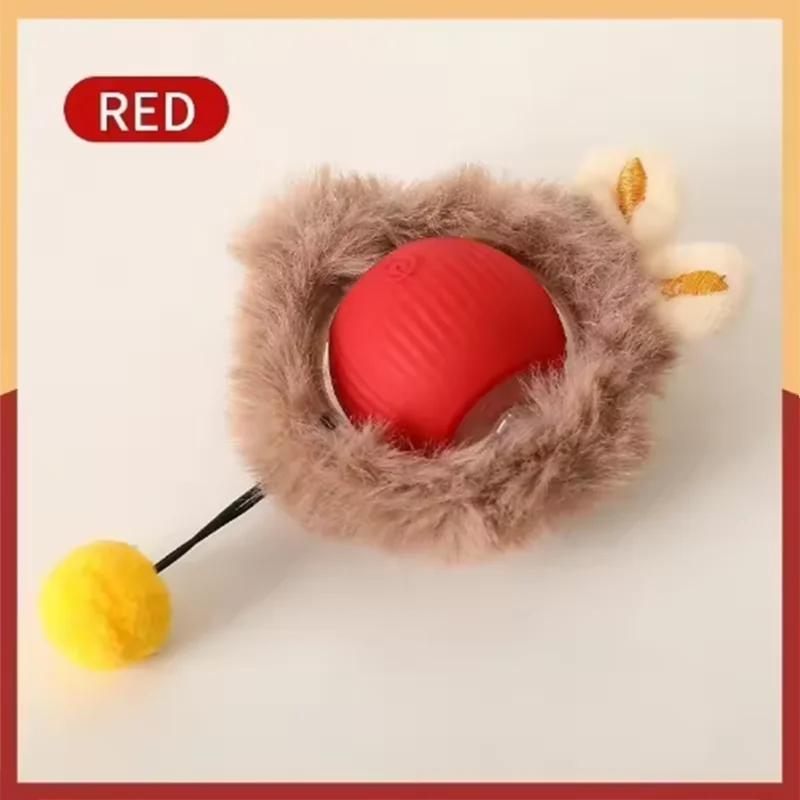 Automatic Teasing Cat Ball Interactive Self Play Cat Toy