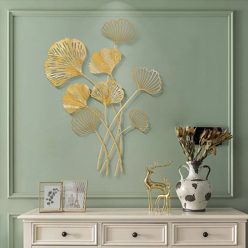 Modern Nordic Gold Metal Wall Decor Luxury Home Decoration