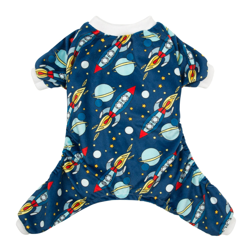 CuteBone Dog Pajamas Printed Pet Onesie for Male and Female Dogs