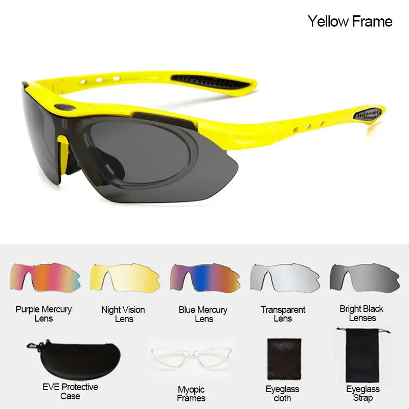 Sports Cycling Sunglasses UV Protection Bike Riding Glasses for Men Women