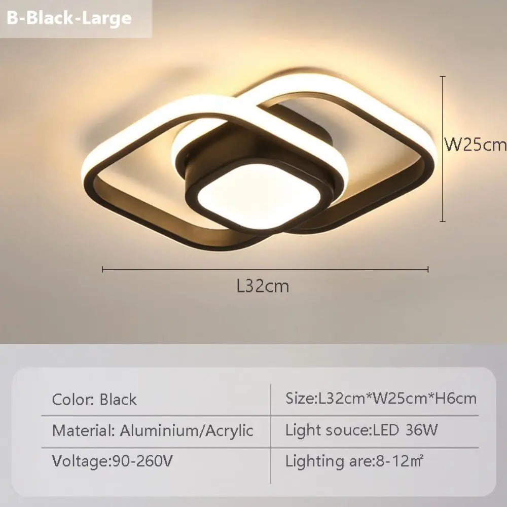 Modern LED Ceiling Light Indoor Lamp for Bedroom Living Room Hallway