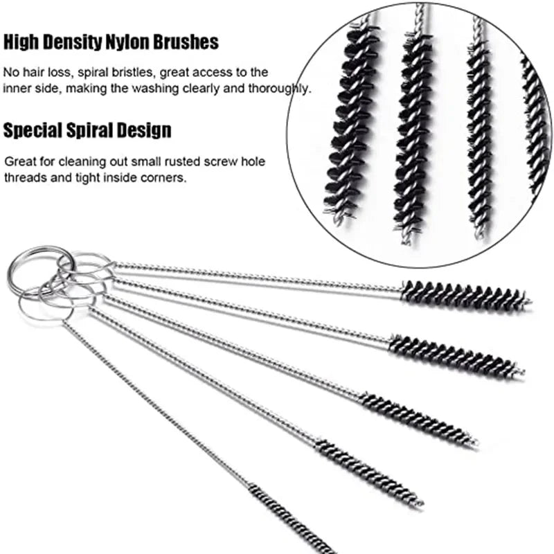 Carburetor Cleaning Tool Kit Jet Needles Brushes Set