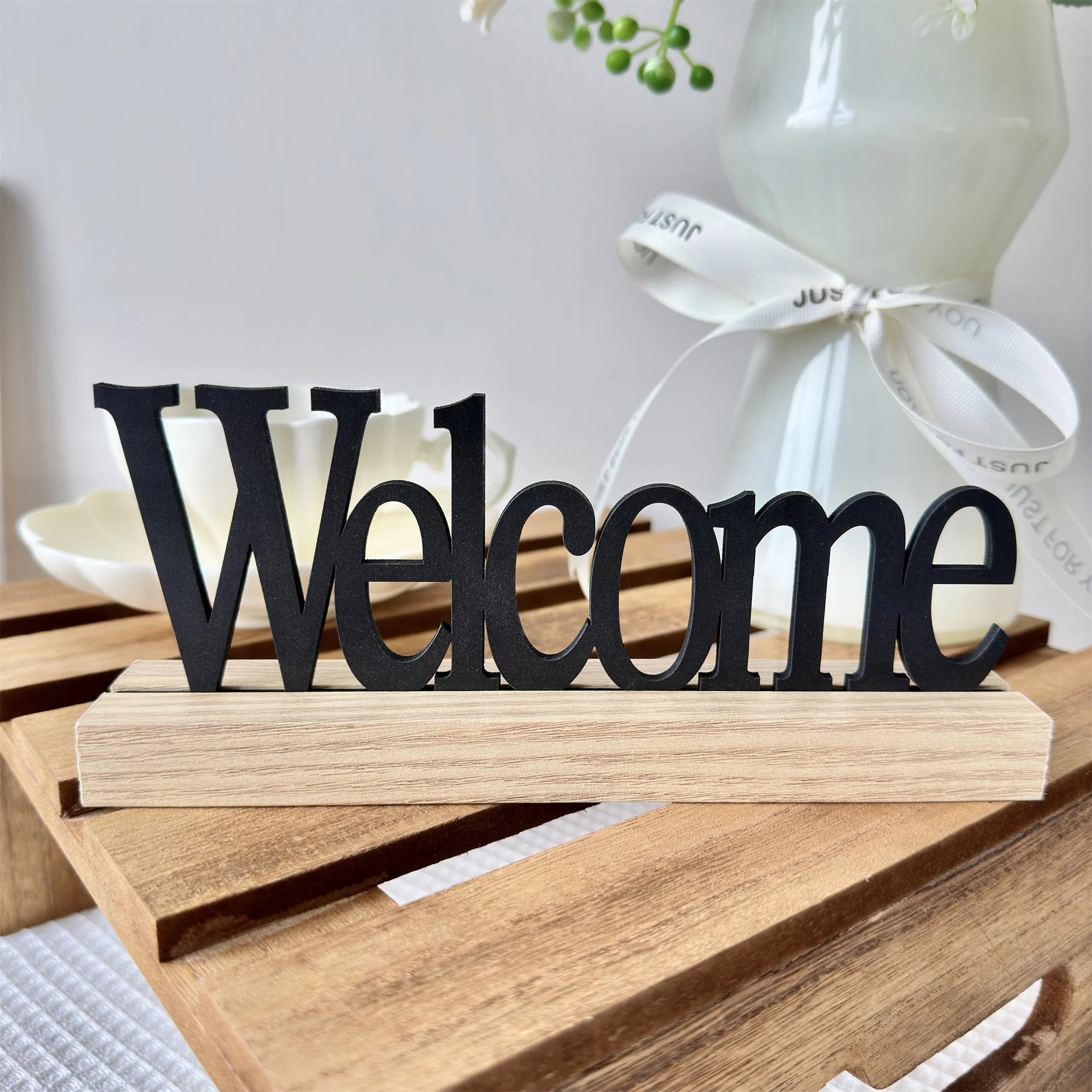 Wooden Inspirational Farmhouse Table Decor Home and Office Sign