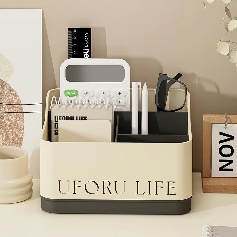 Desktop Storage Box Remote Control Organizer Stationery Holder