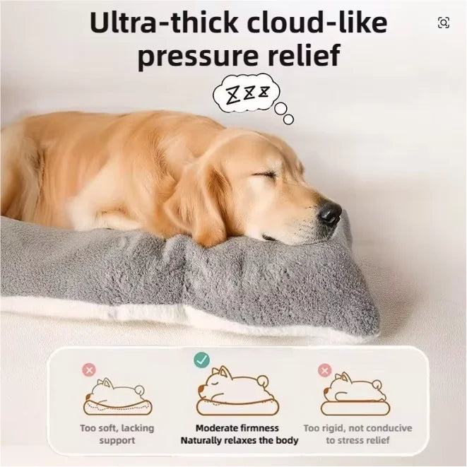Premium Sofa Style Pet Bed Ultra Plush Mat for Large Cats and Dogs