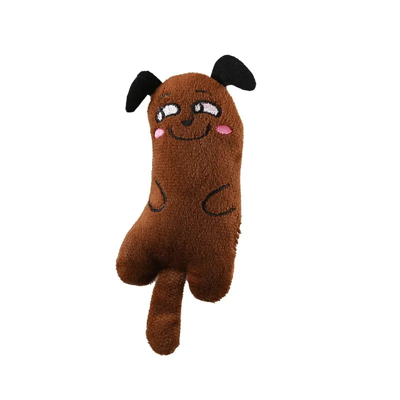 Cute Interactive Plush Cat Toy Catnip Chew Toy for Kittens