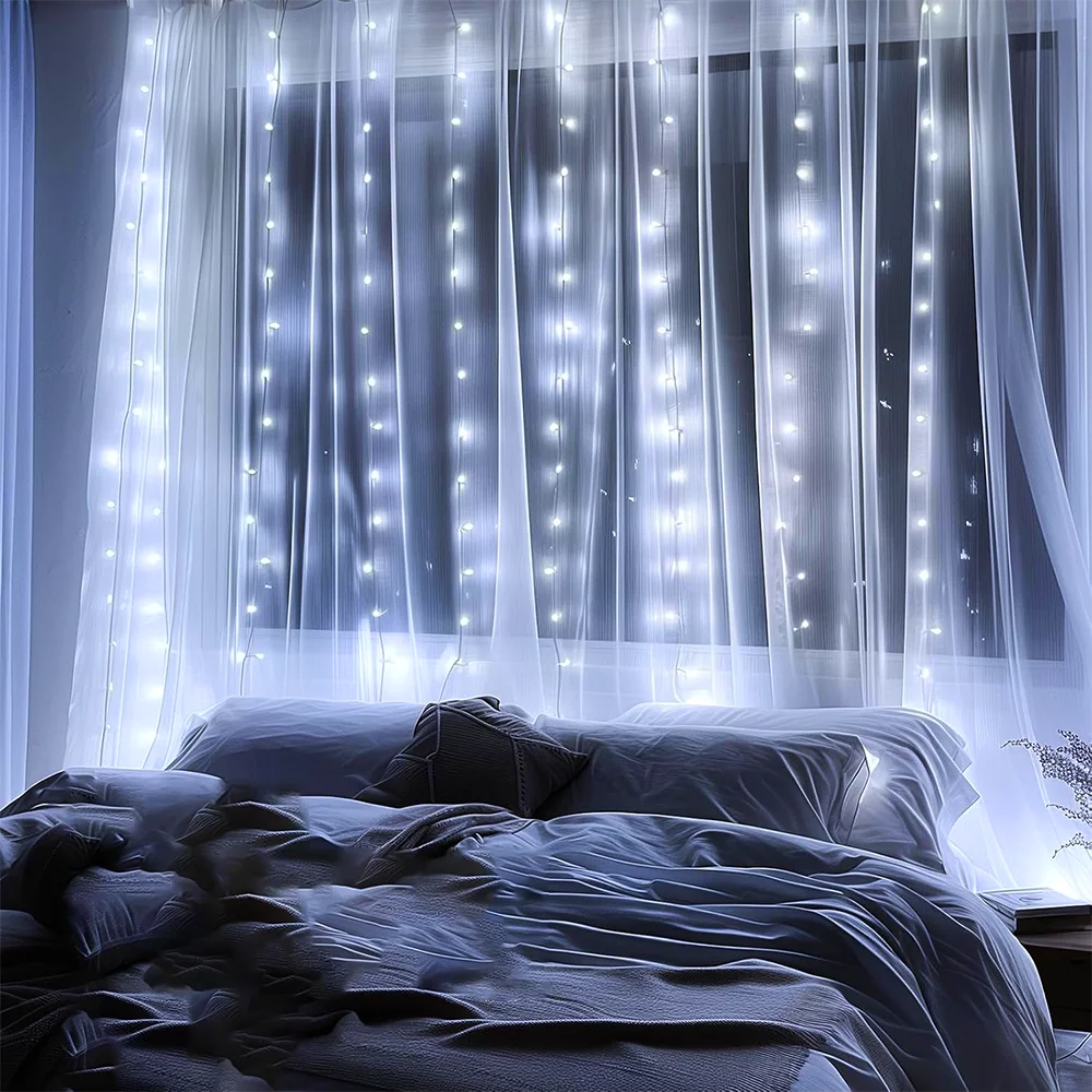 LED Curtain Fairy Lights 220V String Lights for Christmas Decor