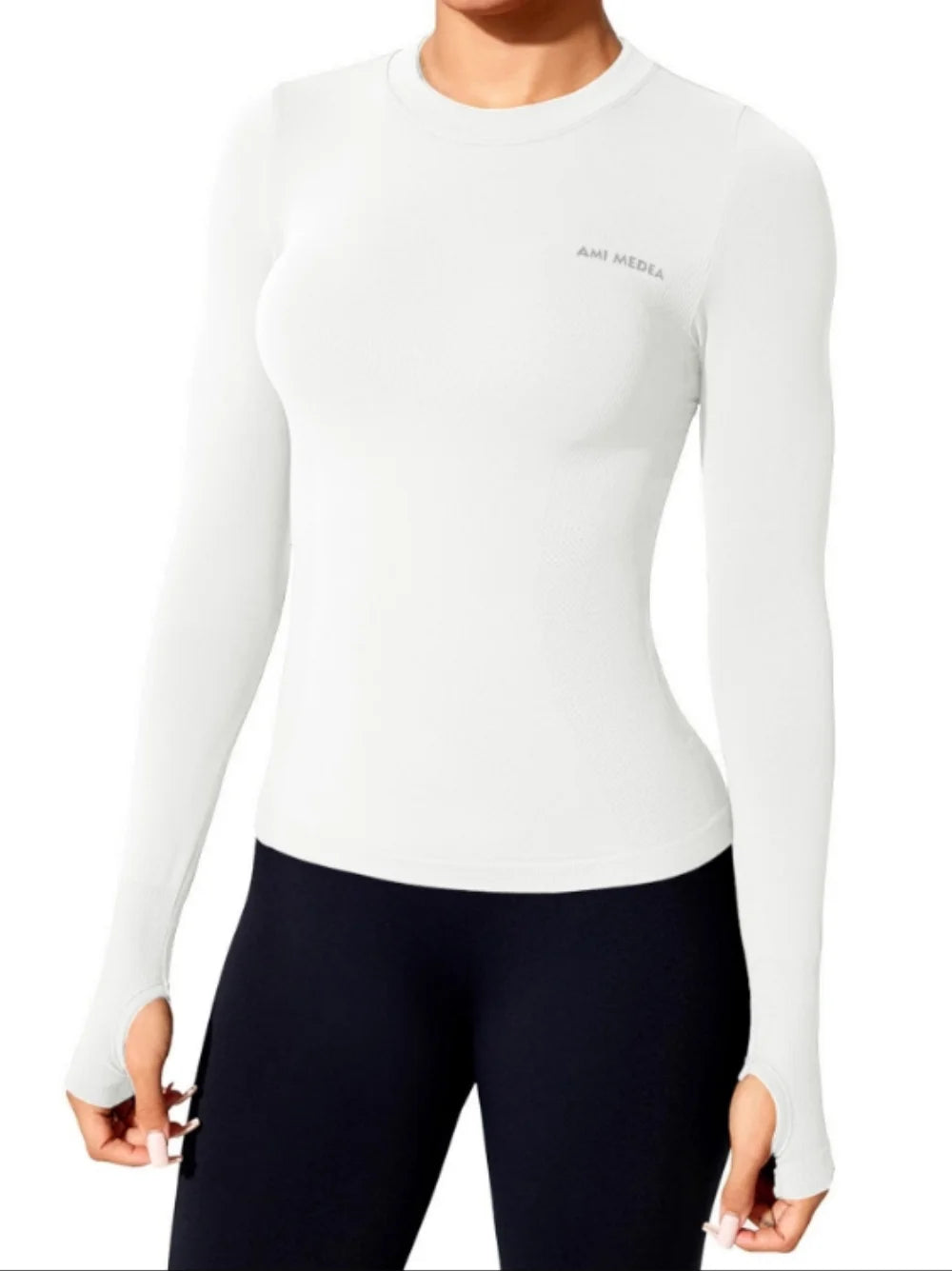 Womens Long Sleeve Yoga Top Gym Fitness Running Shirt