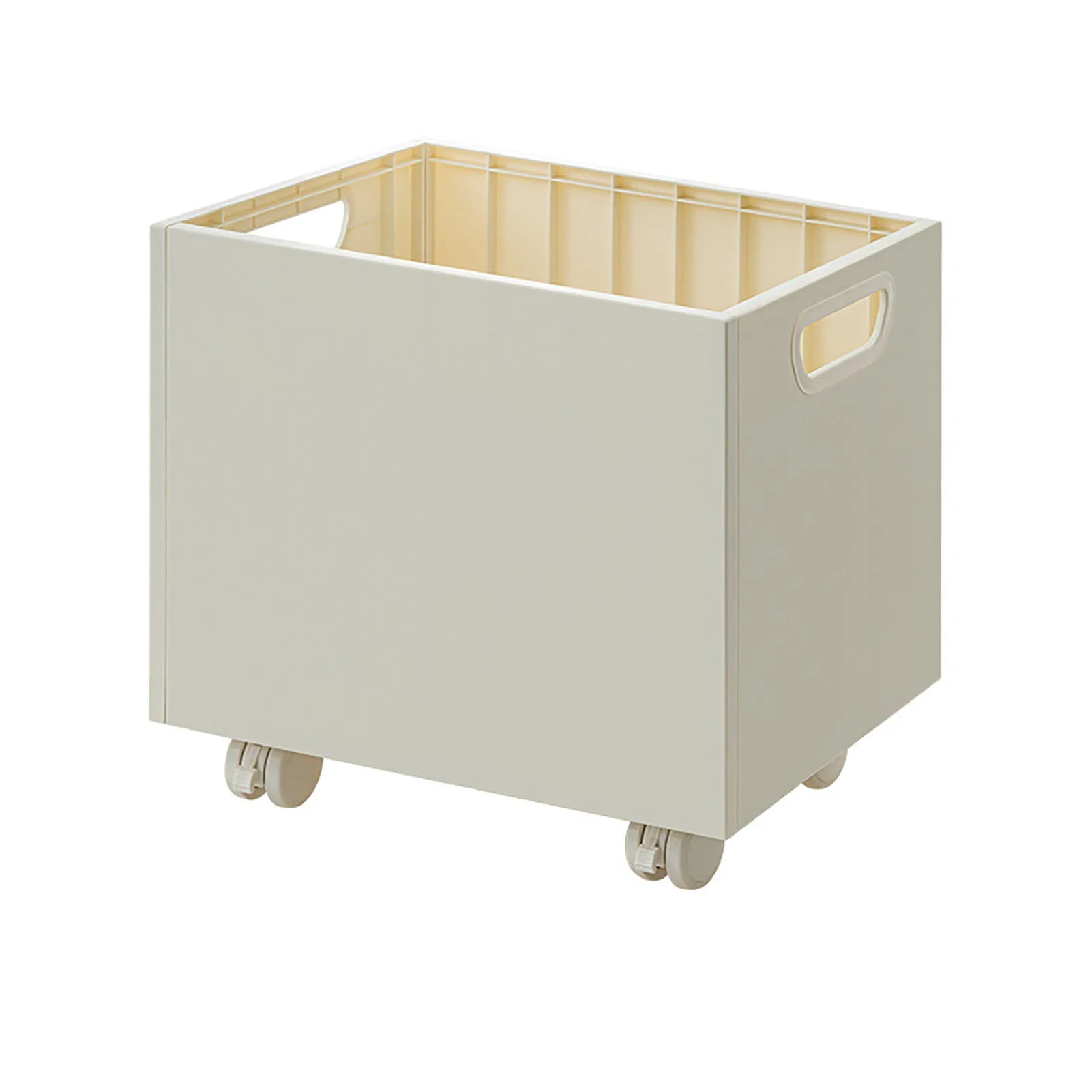 Stackable Book Storage Box with Side Handles 50kg Load Organizer