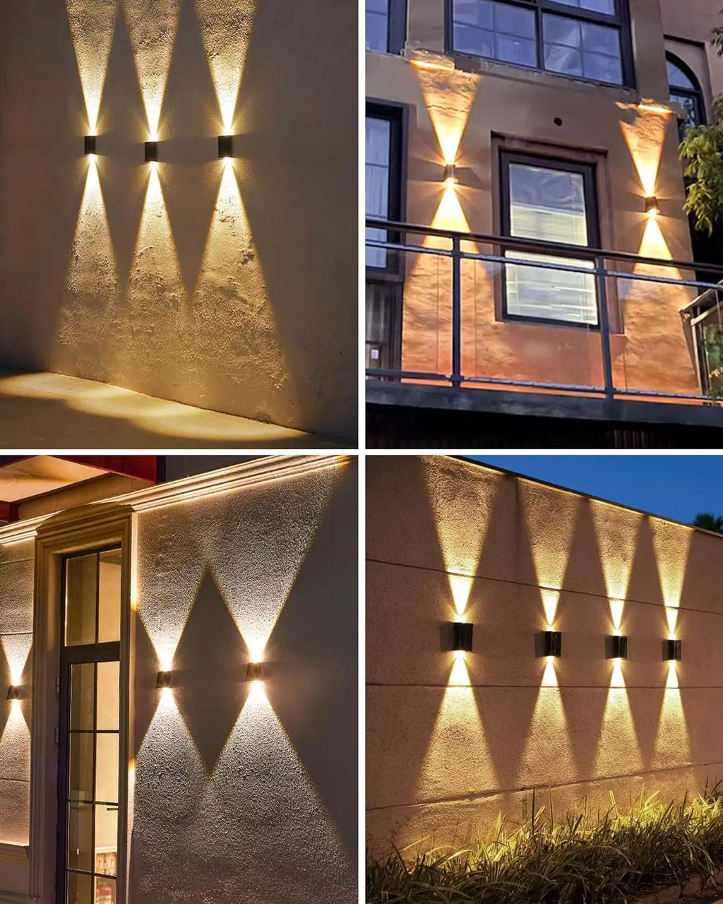 Solar LED Wall Light Waterproof Outdoor Garden Balcony Lamp