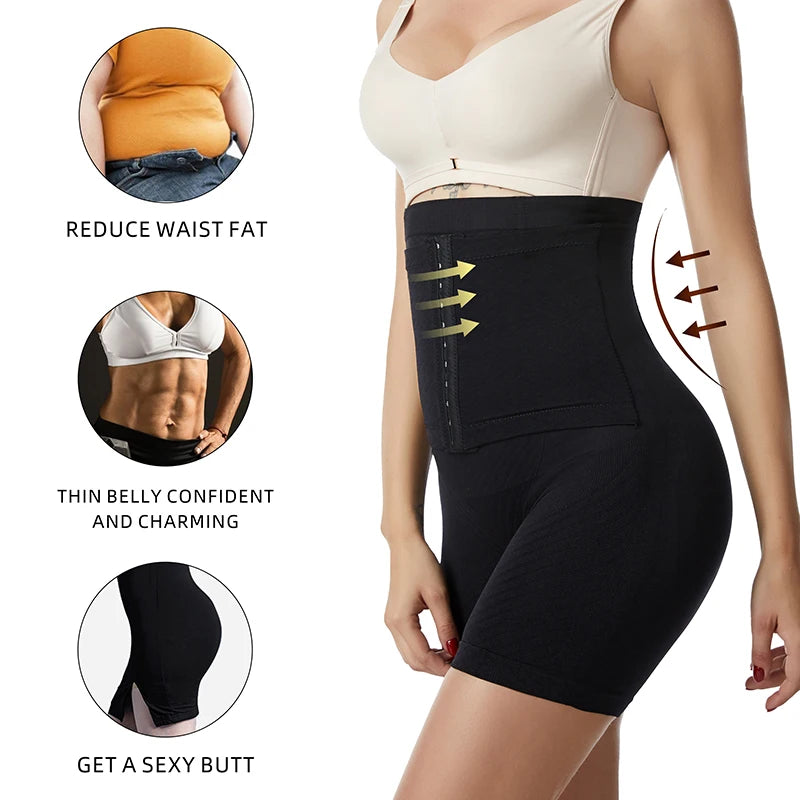 Womens High Waist Shapewear Shorts Tummy Control Butt Lifter
