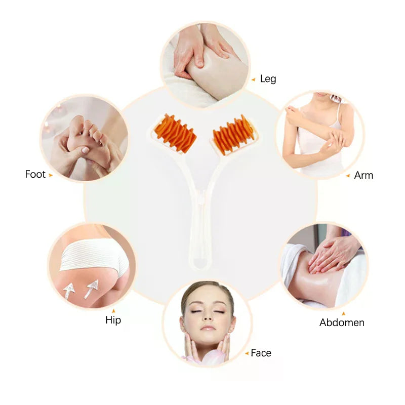 Y-Shape Facial Massager Roller Face Lift Skin Care Beauty Tool