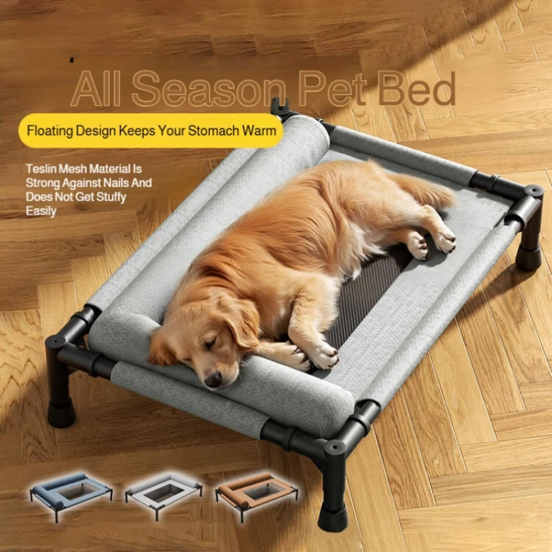 Breathable Mesh Pet Bed Raised Waterproof Dog Cat Bed Washable