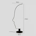Modern Minimalist Human Face Art LED Floor Lamp