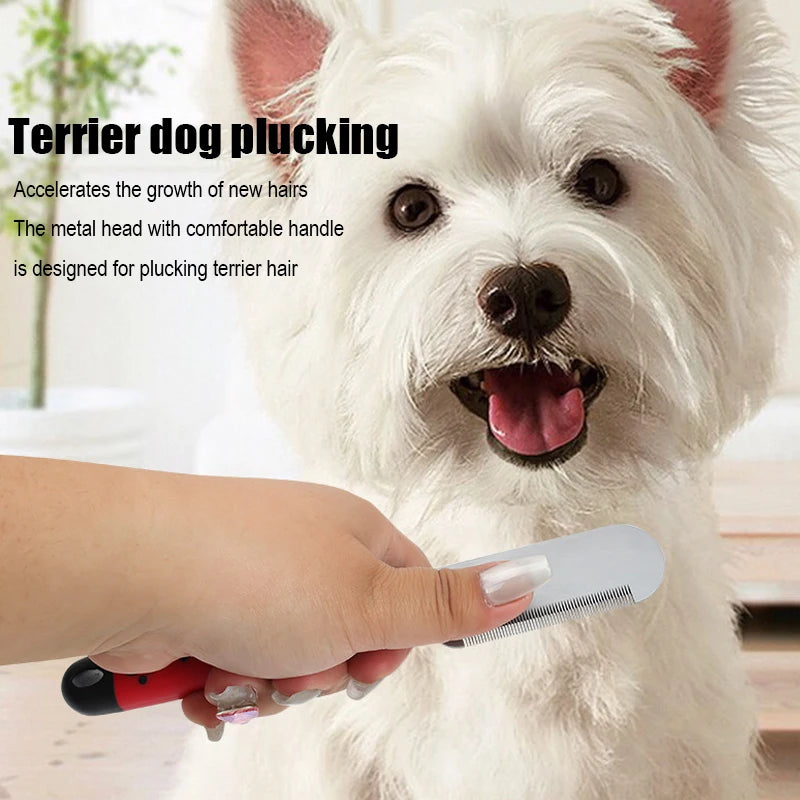 Dog Grooming Comb Terrier Stripping Knife Pet Hair Removal Tool