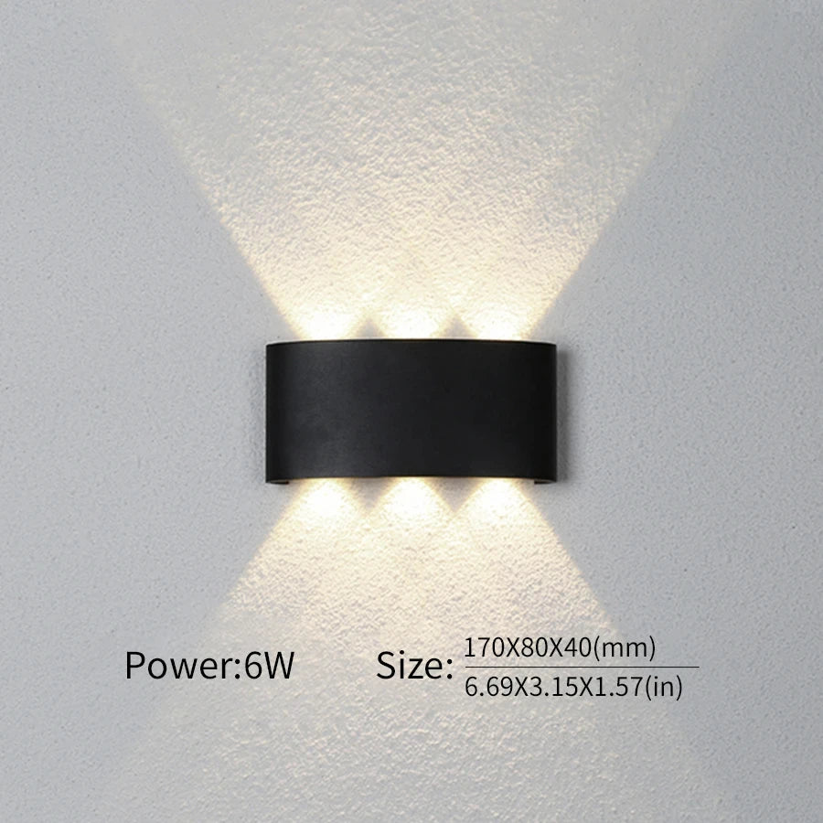 Modern LED Wall Light Up Down Lamp 2W to 10W Indoor Outdoor