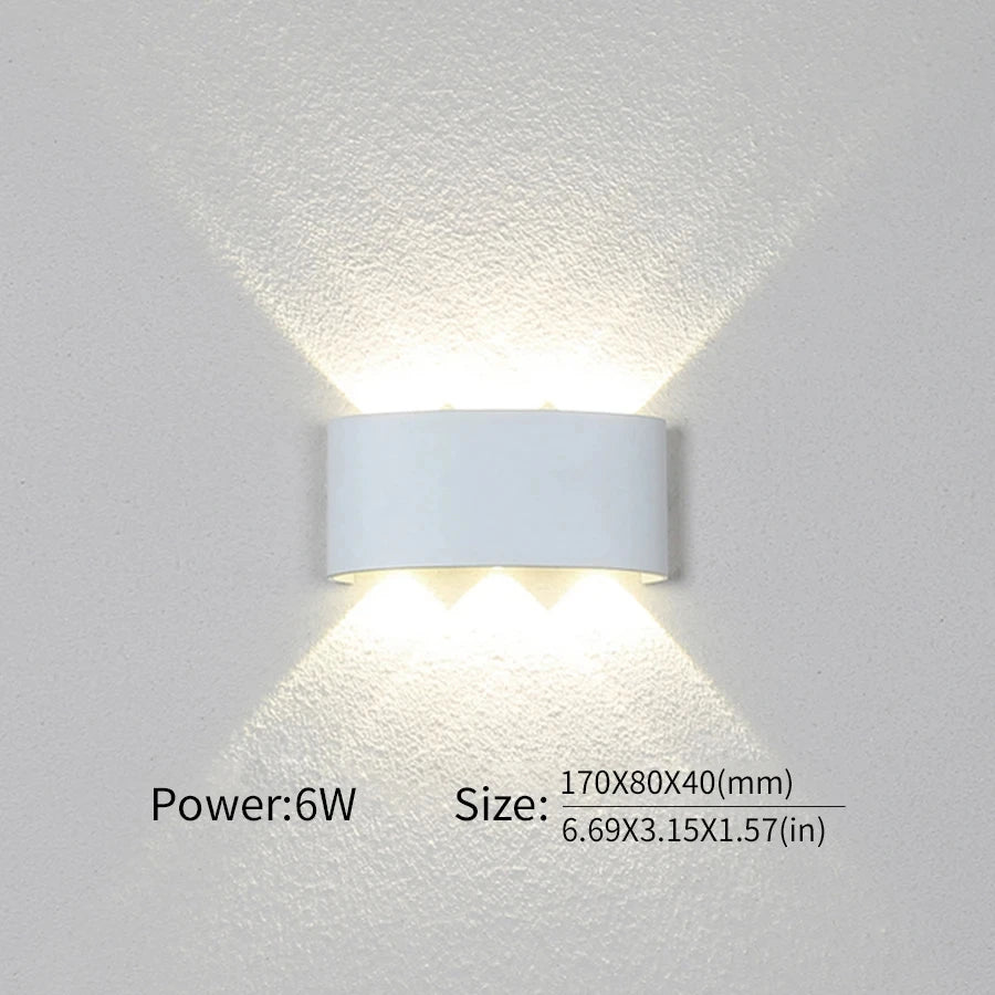 Modern LED Wall Light Up Down Lamp 2W to 10W Indoor Outdoor