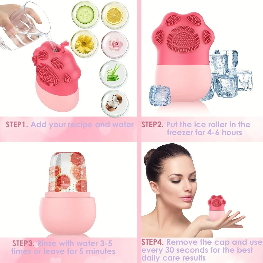 Facial Ice Roller Skin Care Tool Reduce Puffiness Face Massager