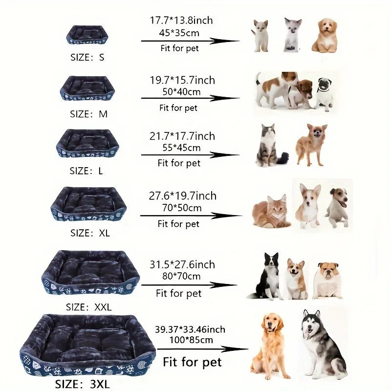 Winter Dog Sofa Bed Mat Soft Pet Cushion for Dogs and Cats