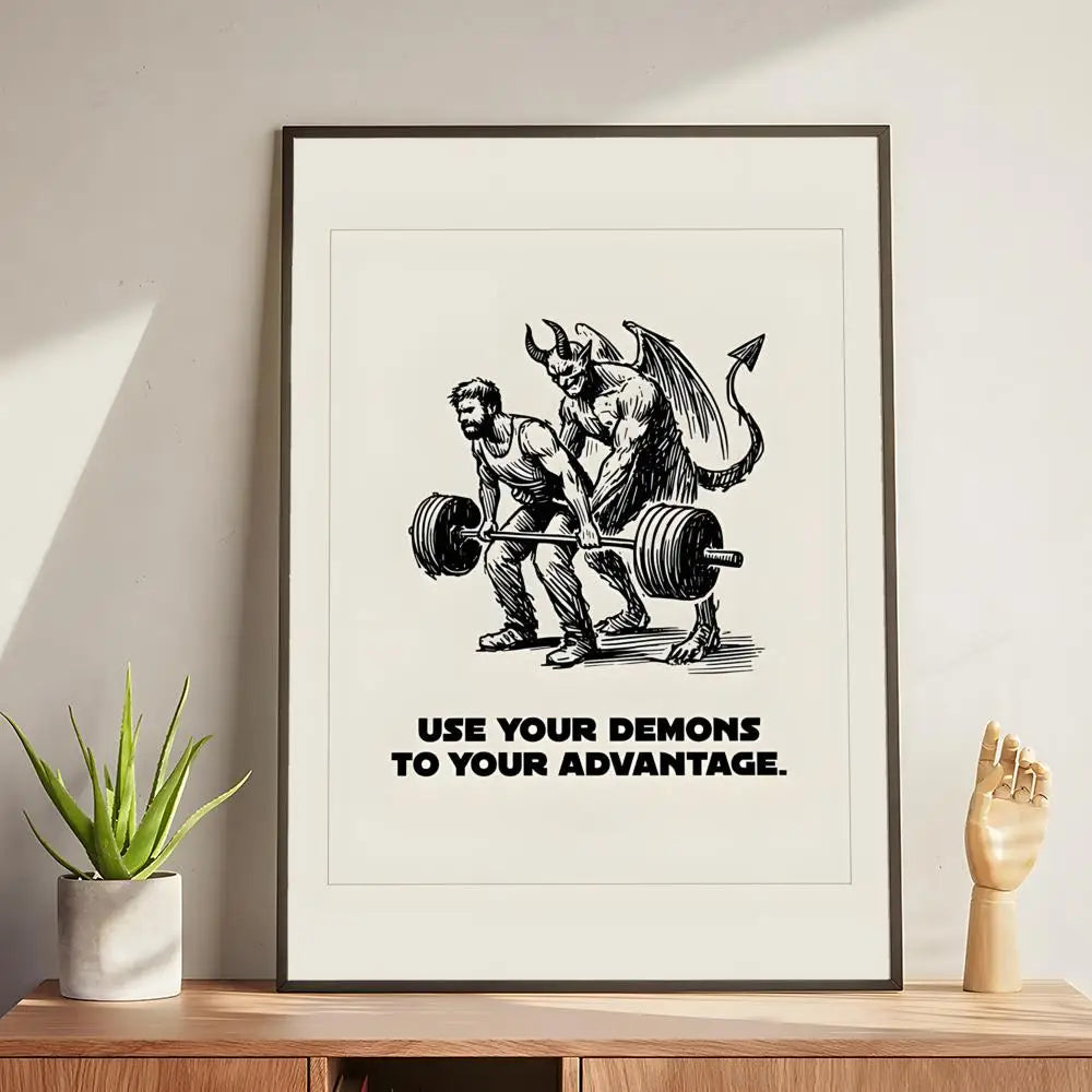Inspirational Quotes Wall Art Poster Home Office Restaurant Decor
